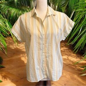 PATAGONIA Women’s Lightweight A/C® Shirt - Cali Stripe: Isla Yellow - XS